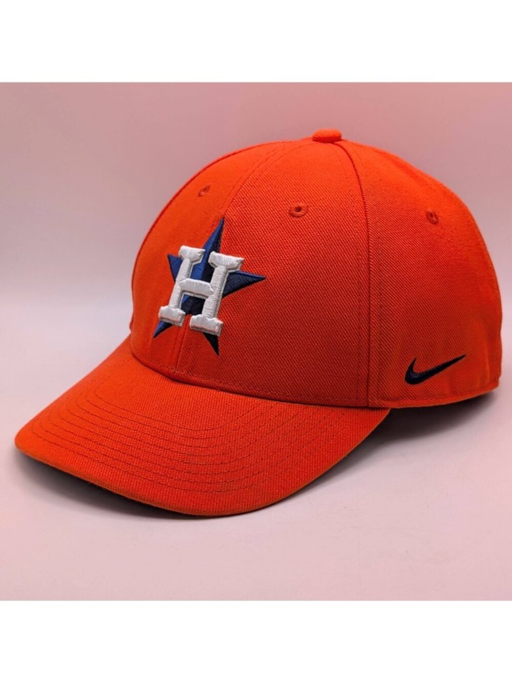 Nike Houston Astros Hat Cap Strap Back Orange Baseball MLB Legacy91 Dri Fit
